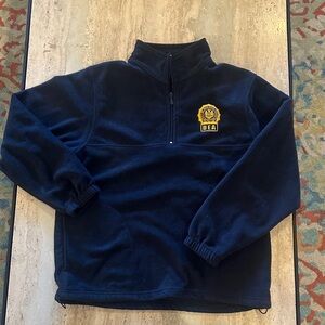 Harrington New York Police Detective DEA Fleece quarter zip  sweatshirt pullover